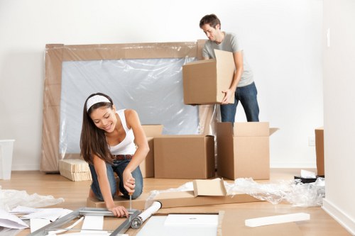 Moving van ready for a local relocation in Walthamstow Village
