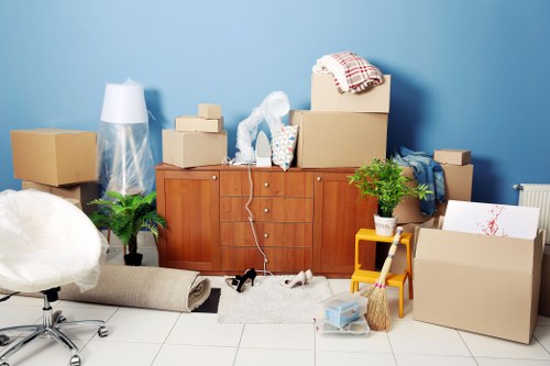 Removals team preparing a move in Walthamstow Village