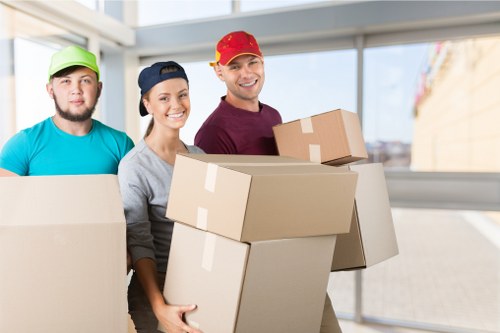 Moving team loading furniture for a local home move in Walthamstow Village