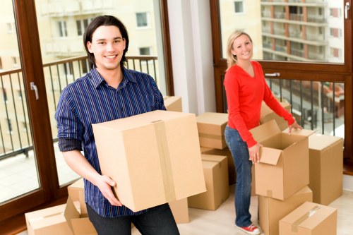 Moving stock and workplace items from a Walthamstow Village business premises